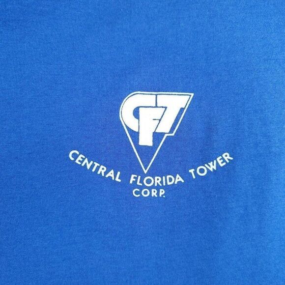 Central Florida Radio Tower T Shirt Vintage 90s We Get High CFT Made In USA Mens - Picture 3 of 7